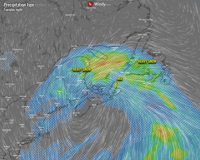 winter-storm-noreaster-snow-weather-forecast-precipitation-tuesday-night