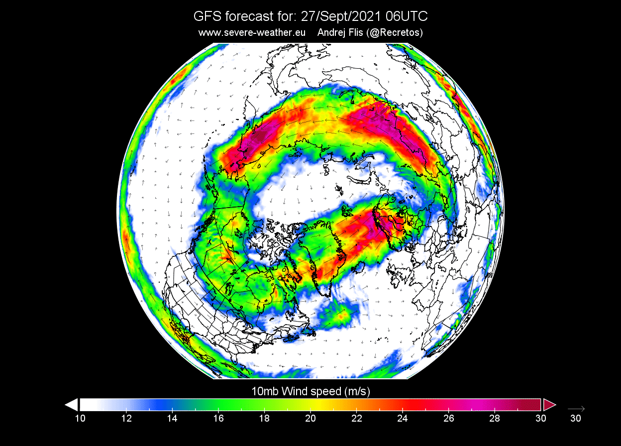 polar-vortex-winter-2021-2022-mid-stratospehre-wind-speed-forecast