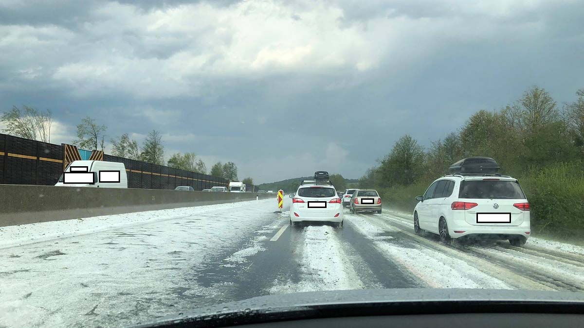 hailstorm accumulation hail hartberg austria