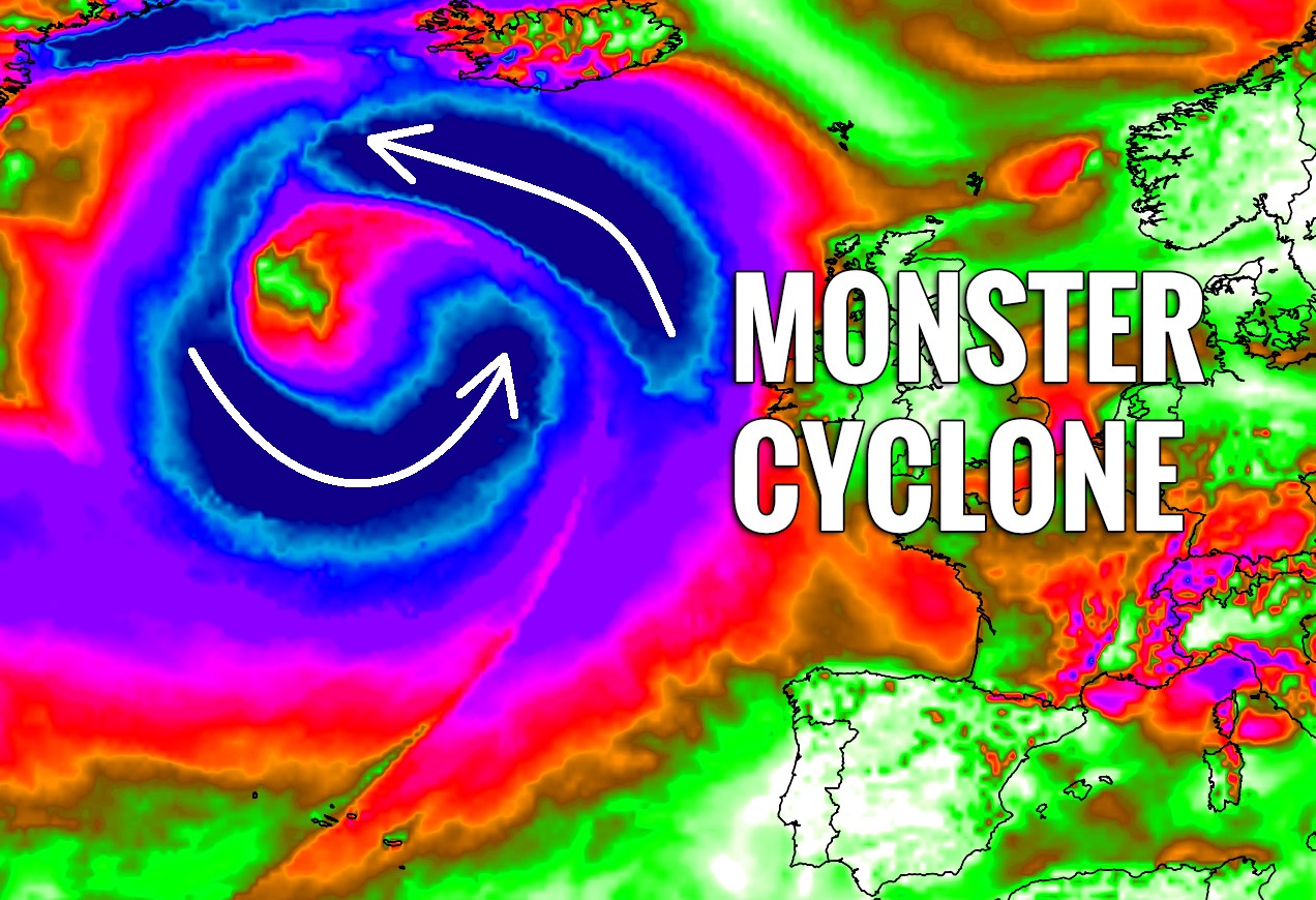 Probably the most intense extra-tropical cyclone of the season will be seen across the North