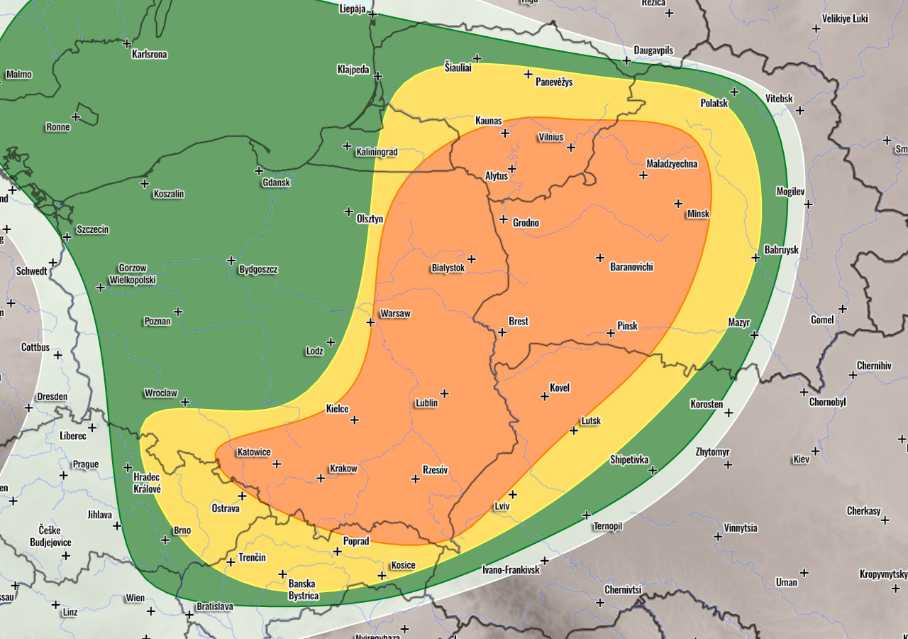severe weather forecast for Europe August 26th 2020