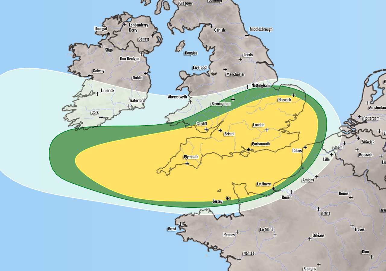 Severe weather forecast Europe August 27th 2020