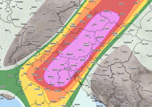 Severe weather forecast for Europe - Aug 30th, 2020