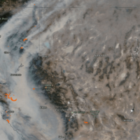 california wildfires smoke cloud