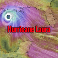 hurricane laura landfall wind forecast Thursday