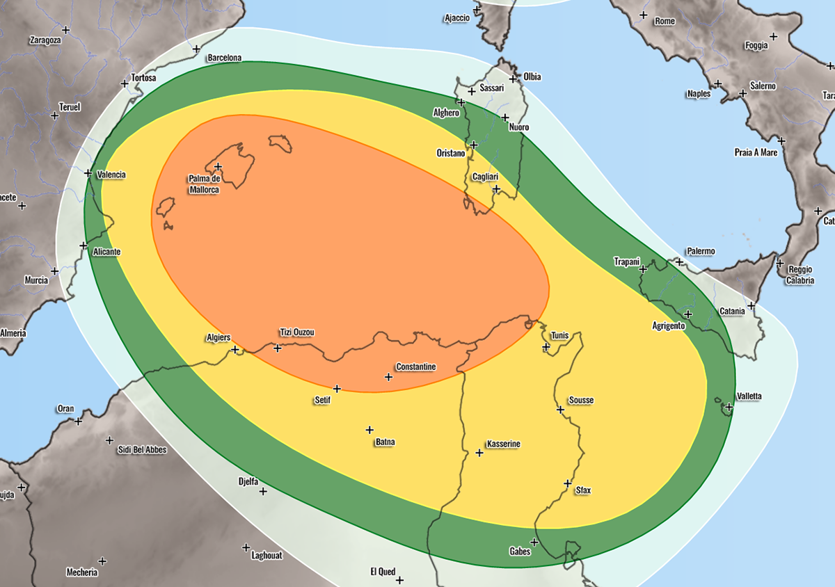 Severe weather forecast for Europe, Sept 7th 2020