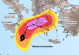 Severe Weather Outlook Medicane Ianos
