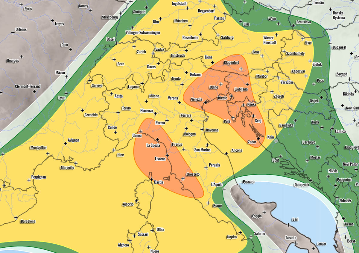 Severe Weather Forecast for Europe - Sept 24th, 2020