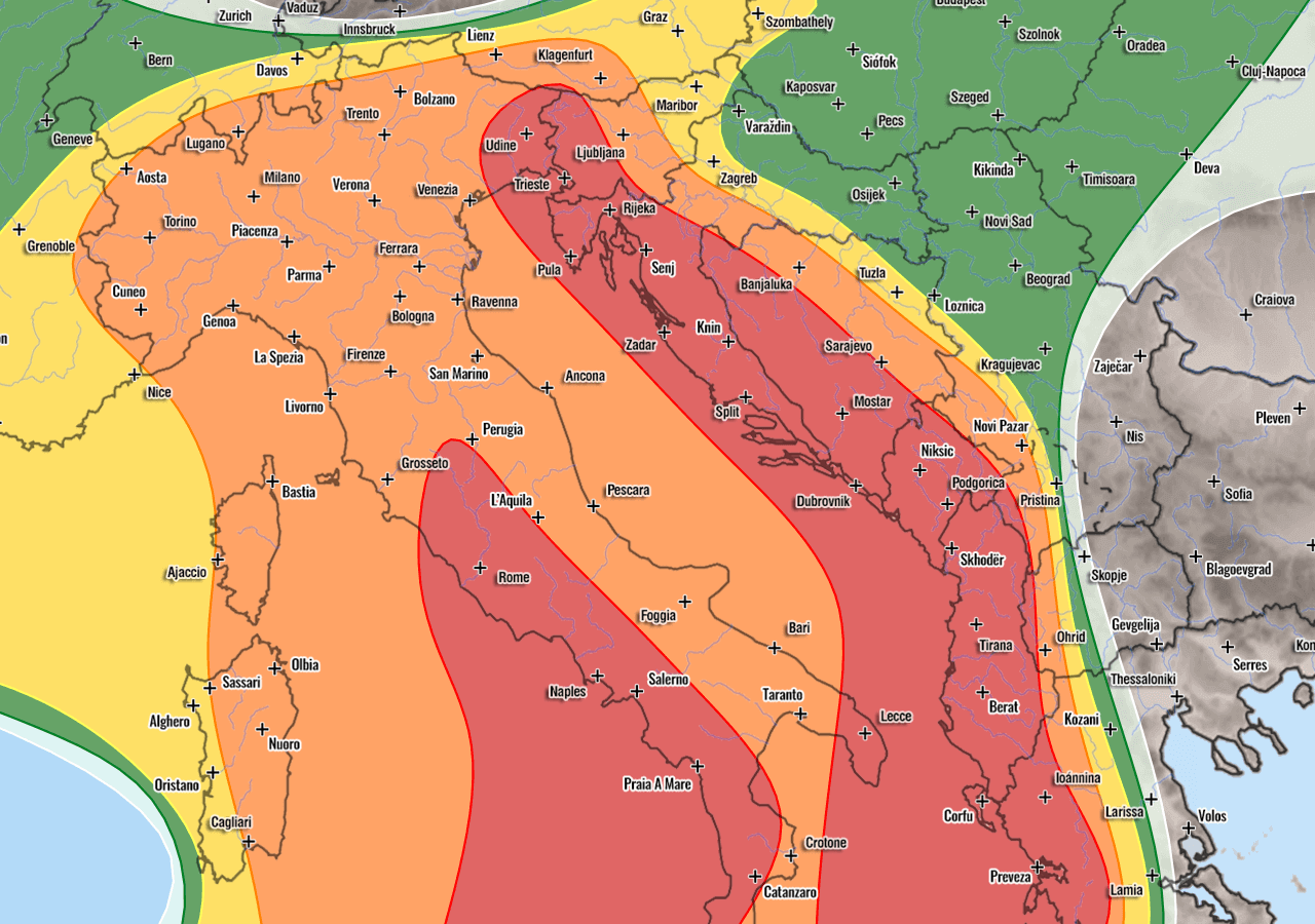 Severe Weather Outlook for Europe - Sept 25th, 2020