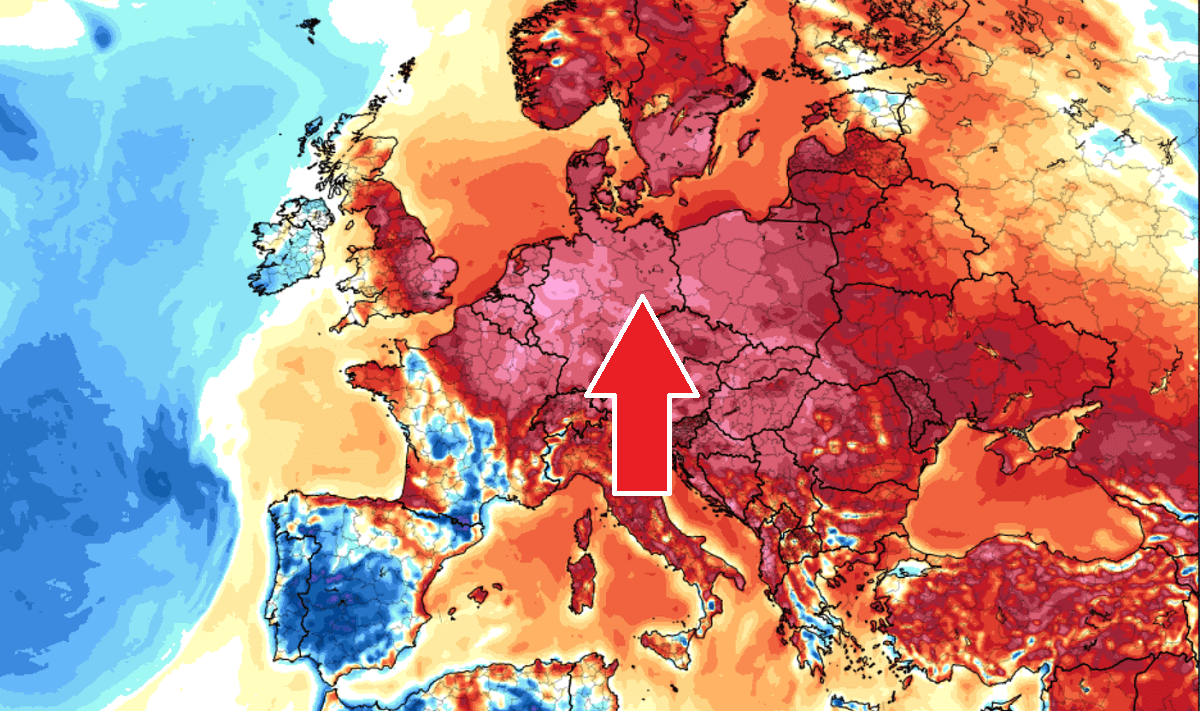 indian summer europe warm advection