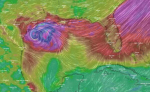 storm beta landfall texas