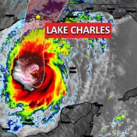 hurricane delta track landfall louisiana lake charles