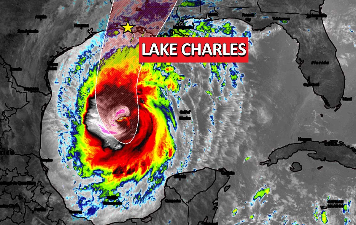 Hurricane warning for Louisiana ahead of a new rapid intensification of