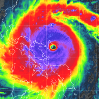 typhoon goni landfall satellite