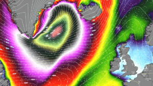 bombogenesis cyclone iceland waves