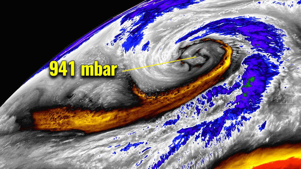 North Pacific Weather Satellite Latest On North Pacific: Spectacular Satellite View Of A Monster  Extratropical Storm On Its Way Towards Alaska And The Pacific Northwest