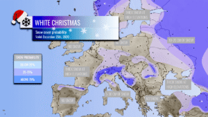 white christmas snow forecast europe