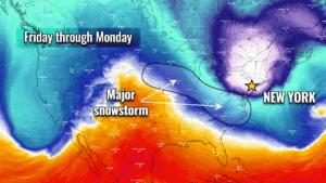 snow storm winter cold forecast midwest United States