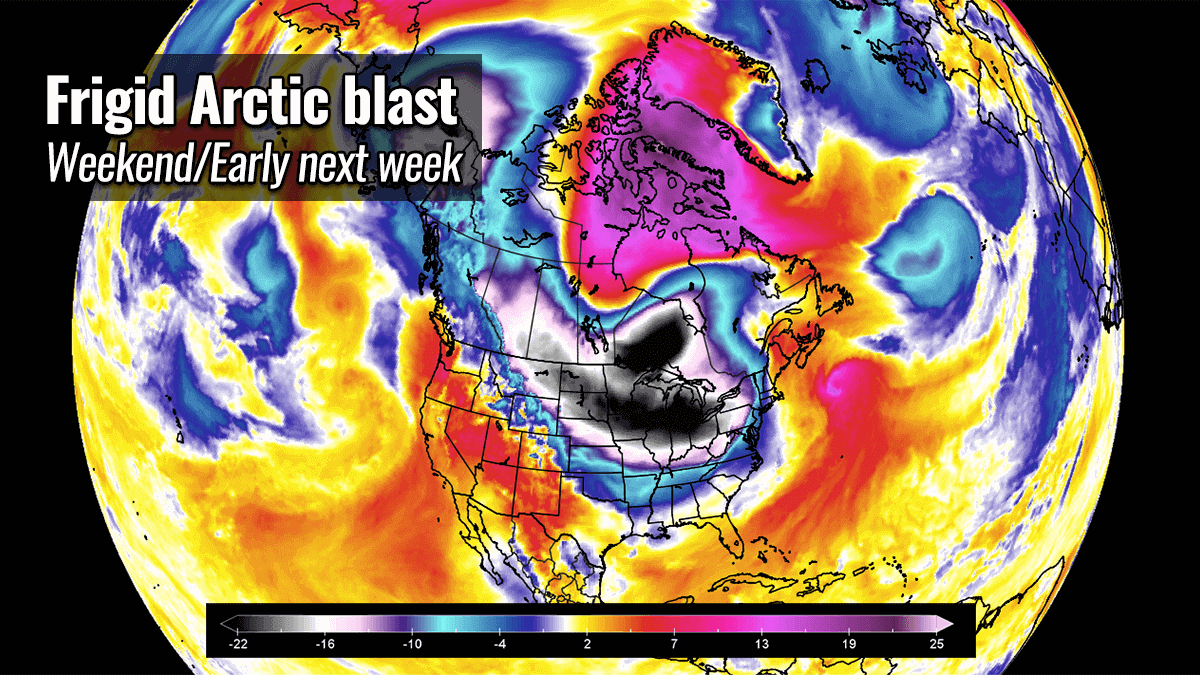 arctic cold snow forecast united states canada