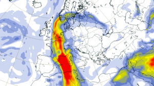 sahara dust storm warm wave europe