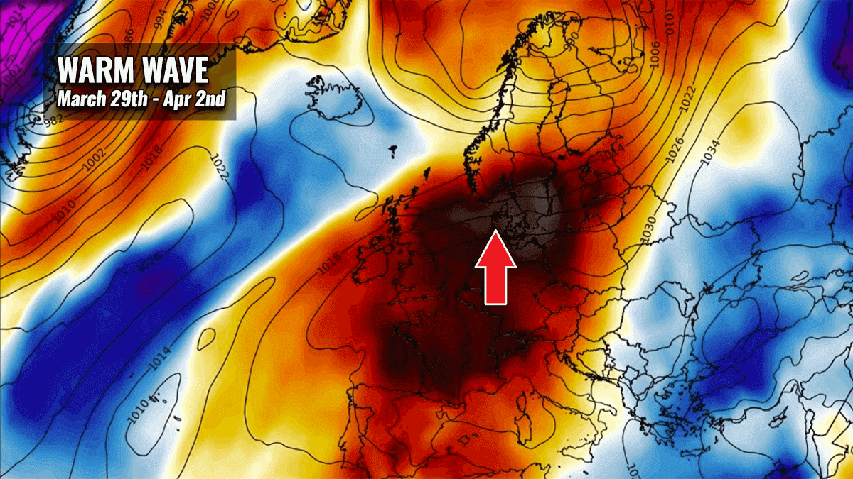 plume warm spring weather forecast europe