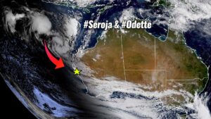 fujiwhara effect cyclone seroja odette australia landfall