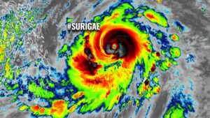 surigae typhoon tropical cyclone pacific philippines