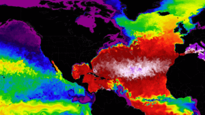 atlantic ocean spring warming weather seasonal connection