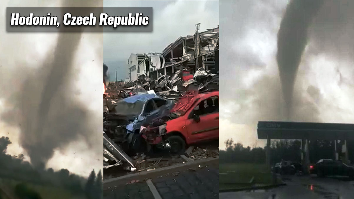 europe severe weather tornado hodonin czech republic violent