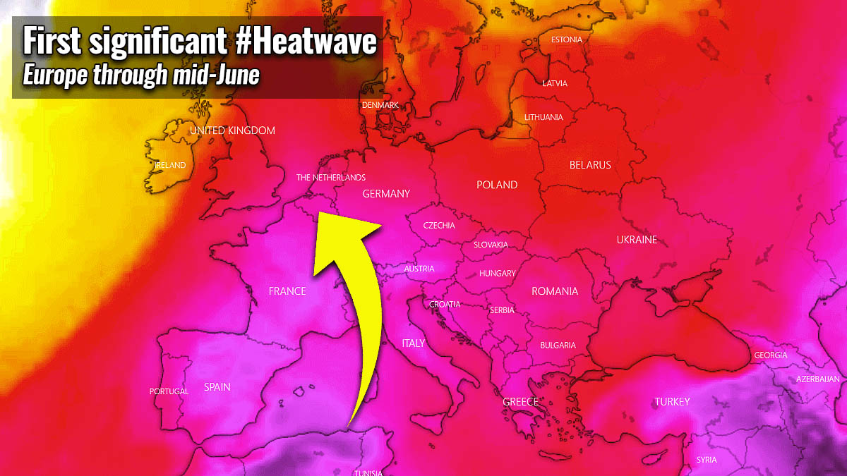 first significant heatwave 2021 europe