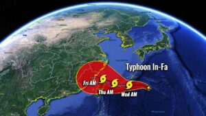 pacific typhoon season 2021 in-fa taiwan