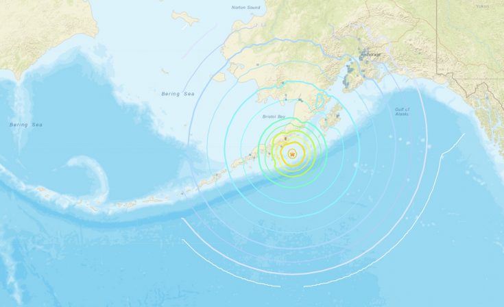 Alaska earthquake tsunami warning
