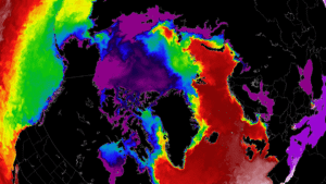 arctic ocean sea ice melt season 2021