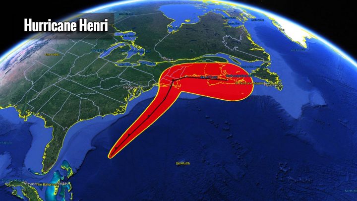 Henri Expected to be a Hurricane while heading towards a Potentially ...