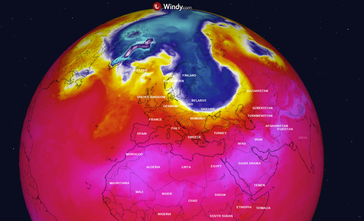 fall 2021 arctic blast scandinavia forecast globe