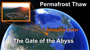 siberia thawing permafrost batagaika crater