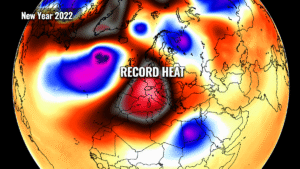 europe record heatwave new year 2022 forecast