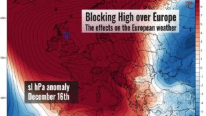 Powerful high pressure system over Europe this week