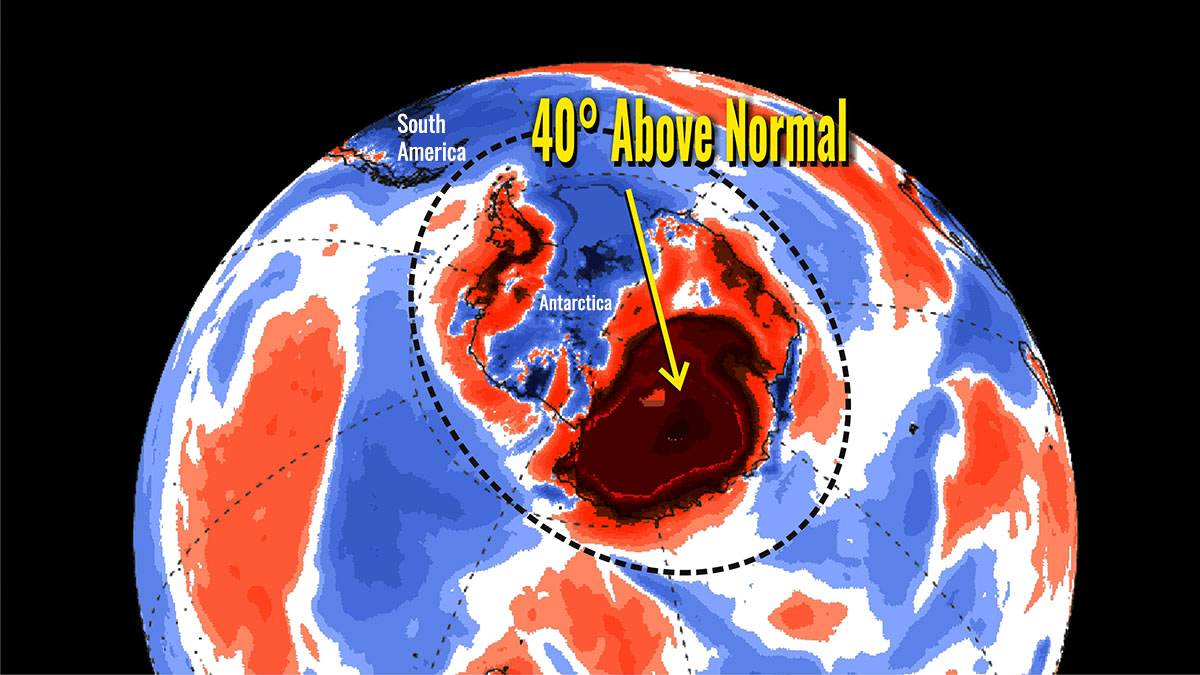 A Powerful Heatwave is Affecting a Large part of Antarctica with  Unprecedented Warm Temperatures More than 40 degrees Above Average » Severe  Weather Europe