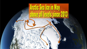 arctic sea ice extent is above all levels since 2013