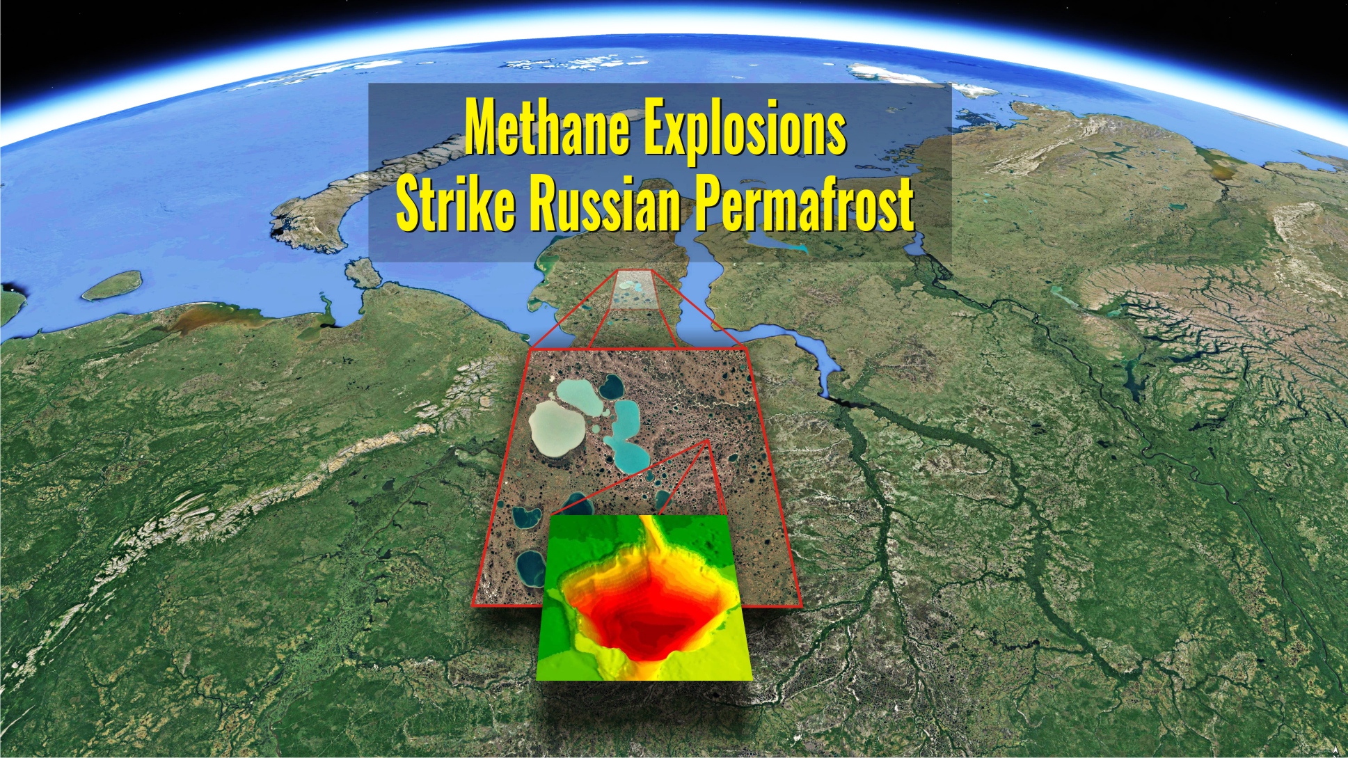 methane gas explosions in the russian permafrost represent a new threat of global warming