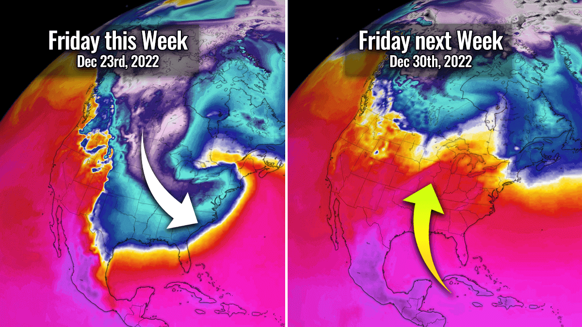 polar vortex 2022 christmas winter storm elliot extreme warmth new year canada united states
