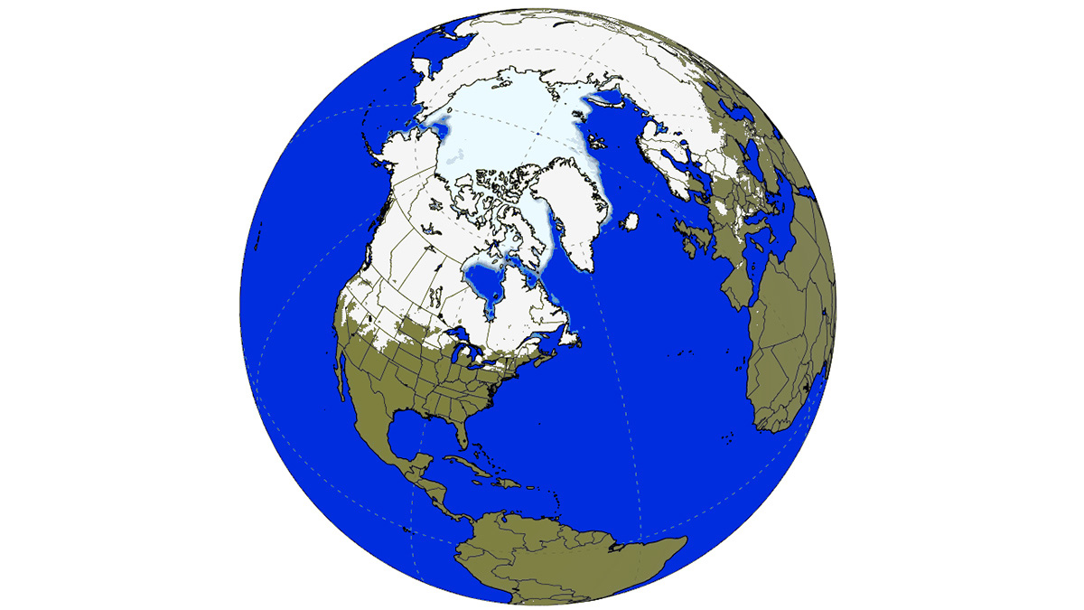 sea ice and snow extent in the northern hemsisphere