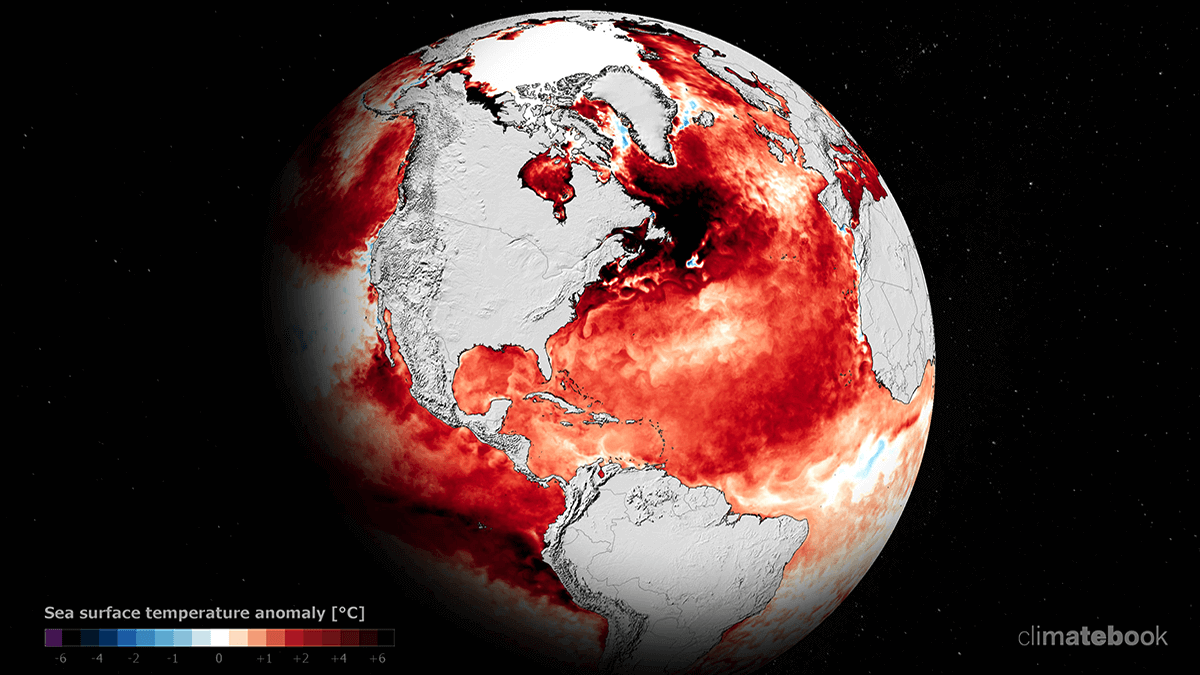 hurricane season 2023 forecast record warm north atlantic marine heatwave el nino