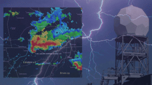 Weather radar, powerful tool for weather forecasting and saving lives.