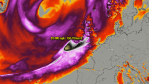storm agnes north atlantic forecast autumn season uk ireland europe