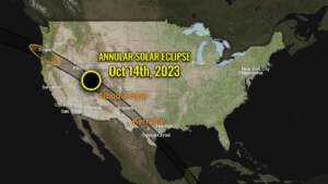 annular solar eclipse ring of fire usa central south america 2023