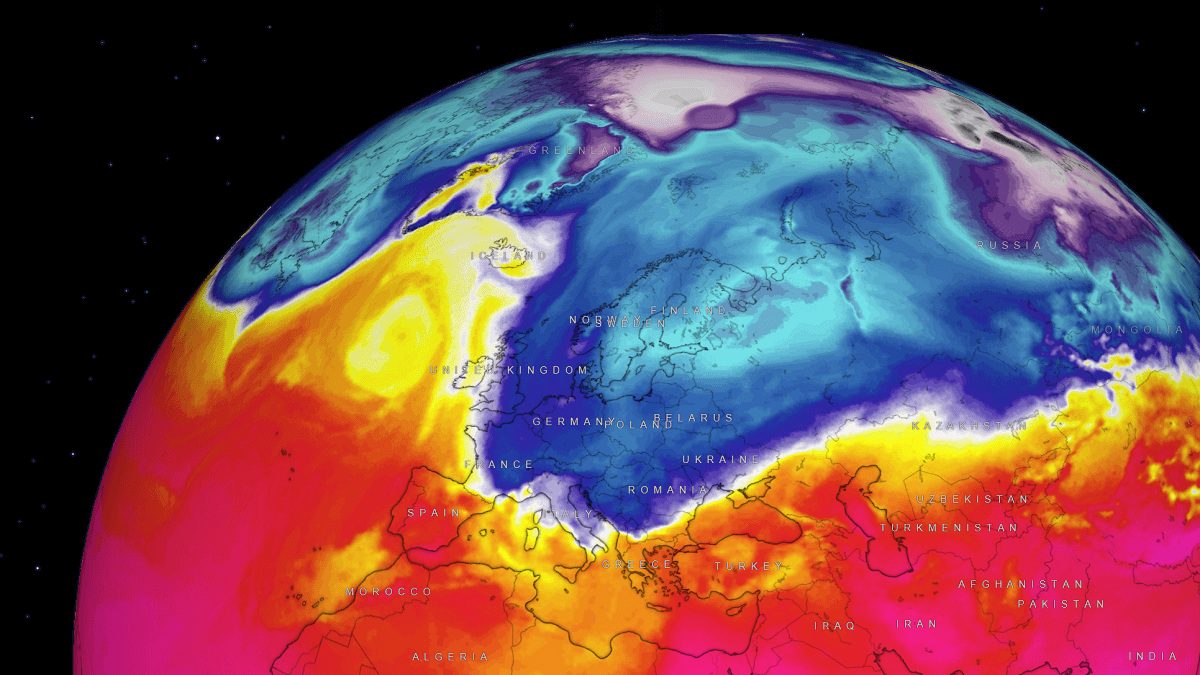 powerful arctic cold outbreak winter storm forecast blizzard snow east central europe