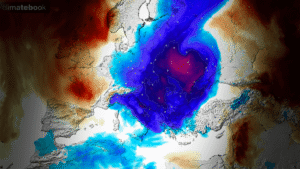 polar vortex cold blast europe spring season forecast snow april 2025