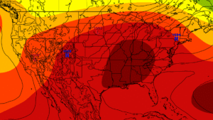 heat dome heatwave united states canada sweltering hot weather july 2025